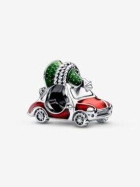 Authentic Pandora Festive Car & Christmas Tree Charm